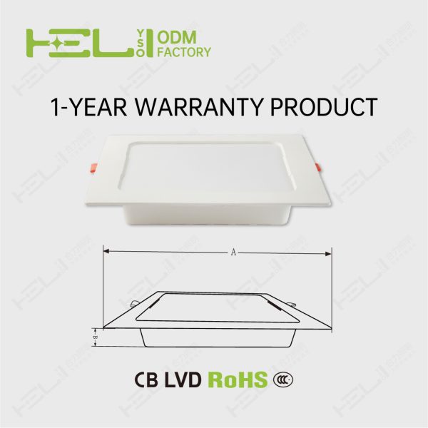 暗装方形_119×119×26mm_3.5寸-8W-32LED-6500K - 图片 7