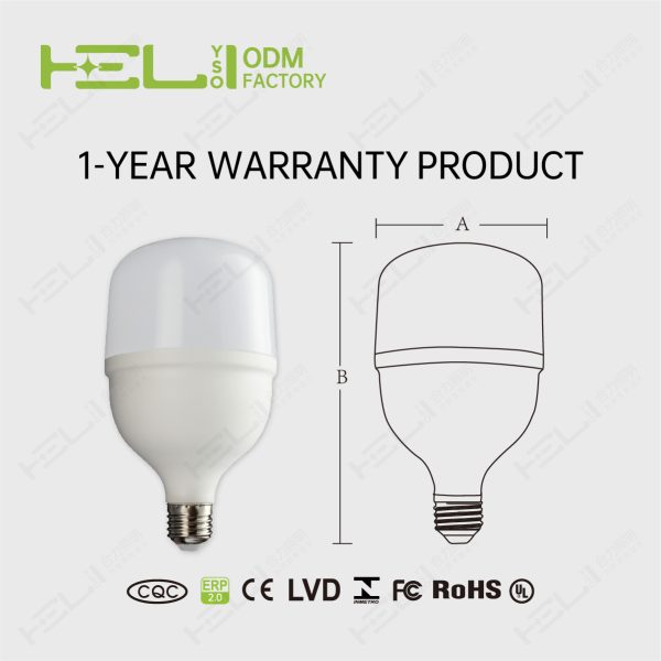 TP柱形灯/DB1年品质-2/165-265V//165-265V/50HZ/-20℃~40℃/0.5/DOB/开关恒流/塑包铝+PP罩/40W±15%/0.5/3500Lm±10%/Ra80/6000K/40LED/E27//JDE-T115(PP中罩）/115x144mm非阻燃 - 图片 5
