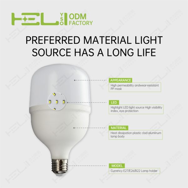 TP柱形灯/DB1年品质-2/165-265V//165-265V/50HZ/-20℃~40℃/0.5/DOB/开关恒流/塑包铝+PP罩/20W±10%/0.5/1700Lm±10%/Ra80/6000K/20LED/E27//JDE-T80(PP中罩）/80x112mm非阻燃 - 图片 6