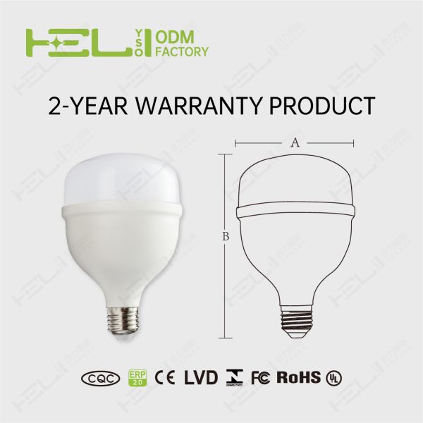 TP柱形灯/智能-开关调色2年高品质-8/165-265V/带记忆开关调色温/165-265V/50HZ/-20℃~40℃/0.5/开关恒流/塑包铝+PP罩/30W±10%/0.5/2700Lm±10%/Ra80/3000K-6500K/60LED/<7/E27//JDE-T100(PP中罩）/100x144mm非阻燃 - 图片 5
