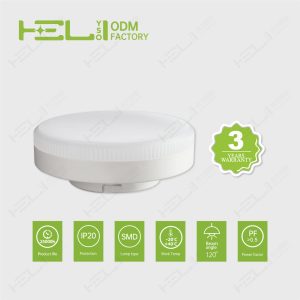 GX53盒仔灯/DB3/120°/230/LI-DOB/0.5/塑包铝+PP罩/12/960/860/15LED/GX53/GX53-φ73*H26mm/F