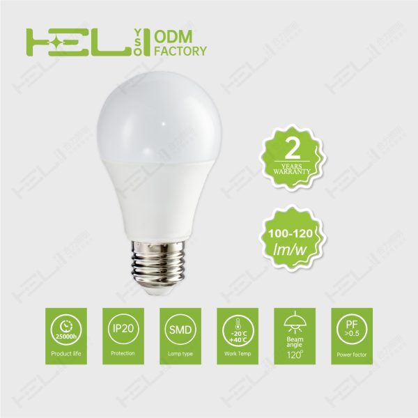 AP/智能A泡2年品质-6/165-265V/带记忆开关调色温/165-265V/50/60HZ/-20℃~40℃/0.5/内置驱动/开关恒流/15000H/1000V/220°/塑包铝+PC罩/光效：100/频闪：无/12W±10%/0.5/1200Lm±10%/Ra80/3000K-6500K/26LED/<6/E27//HL-A65/65×124mm非阻燃 - 图片 8