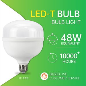 TP  柱形灯/ZD4/100-265/IC-DOB/0.5/塑包铝+PP罩/48/4250/860/48LED/E27/JDE-T125(PP中罩）/125x160mm/F