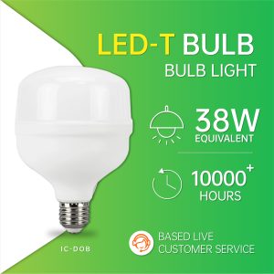 TP  柱形灯/ZD4/100-265/IC-DOB/0.5/塑包铝+PP罩/38/3400/860/40LED/E27/JDE-T115(PP中罩）/115x144mm/F