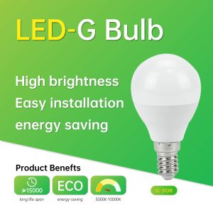 GP灯/DB/100-265/IC-DOB/0.5/塑包铝+PC罩/5/450/860/7LED/E14/HL-G45-E14/45×82mm/F