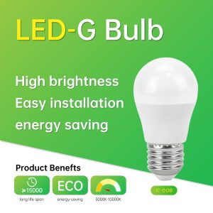 GP灯/OTP 125℃/160°/100-265/IC-DOB/0.5/塑包铝+PC罩/7/630/860/9LED/E27/G45-85-E27/45×85mm